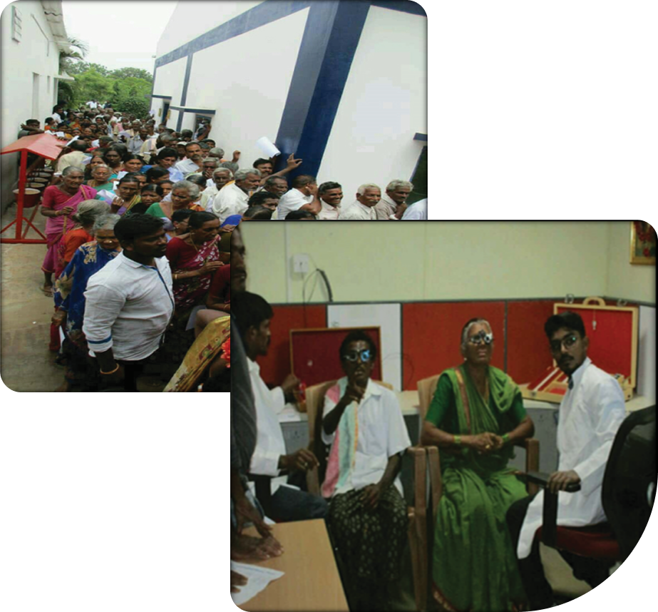 Free Medical Camp Queue and Eye Checkup by Medical Specialists