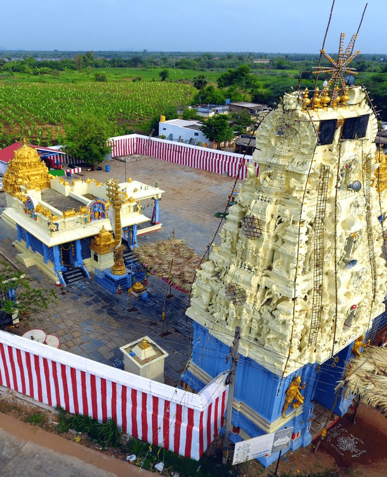 Vinjamur Temple Complex Aerial View and Beautification