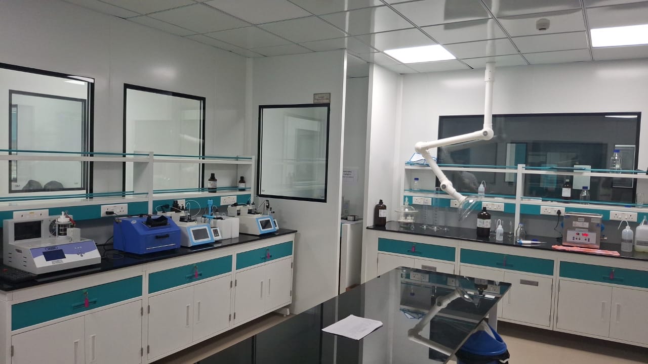 Analytical Bench with Testing Equipment and Local Exhaust Extraction Arm